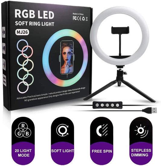 RGB Led Soft Ring Light 26 Colors